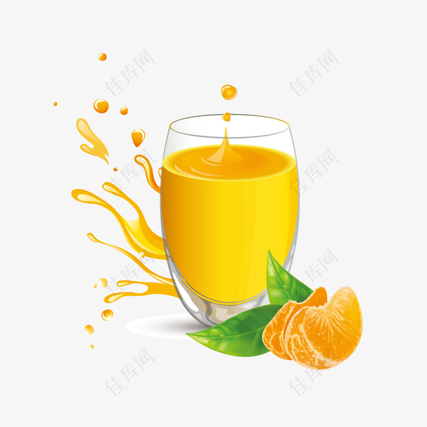 橘子汁素材
