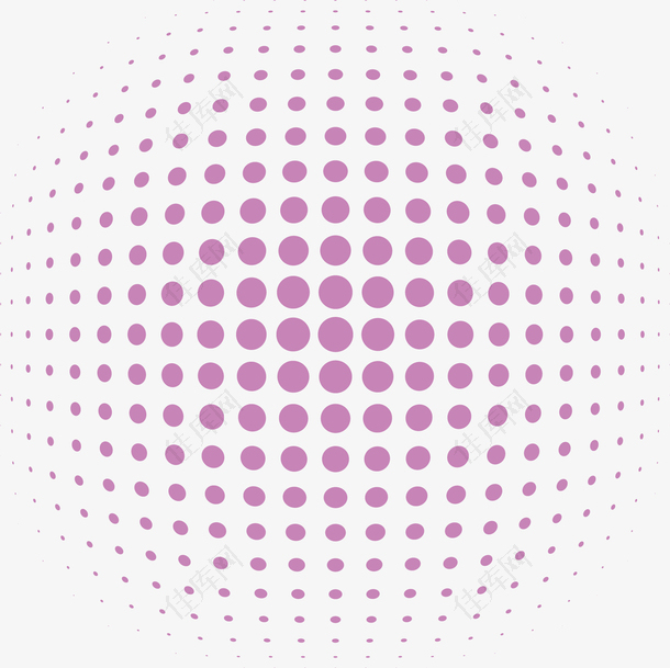 矢量紫色圆点创意图案
