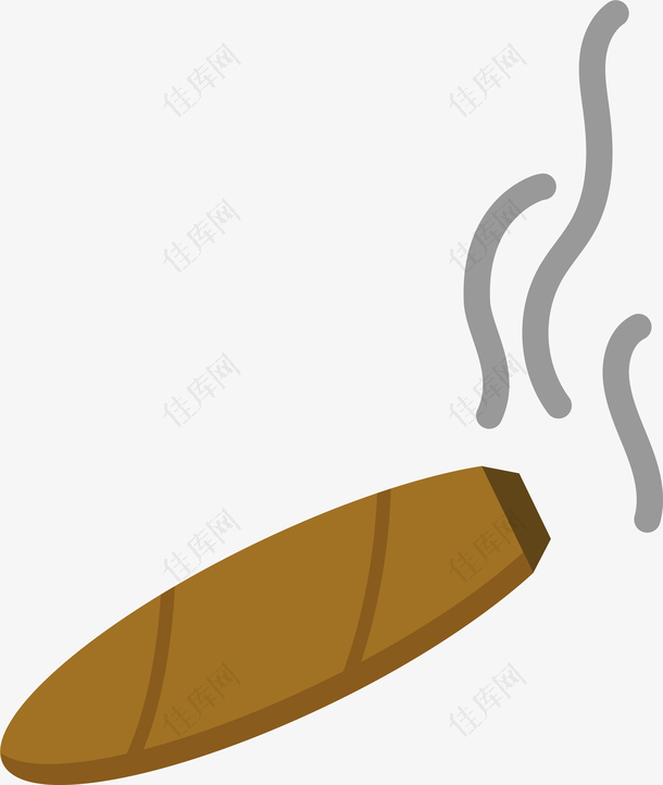 卡通手绘雪茄设计