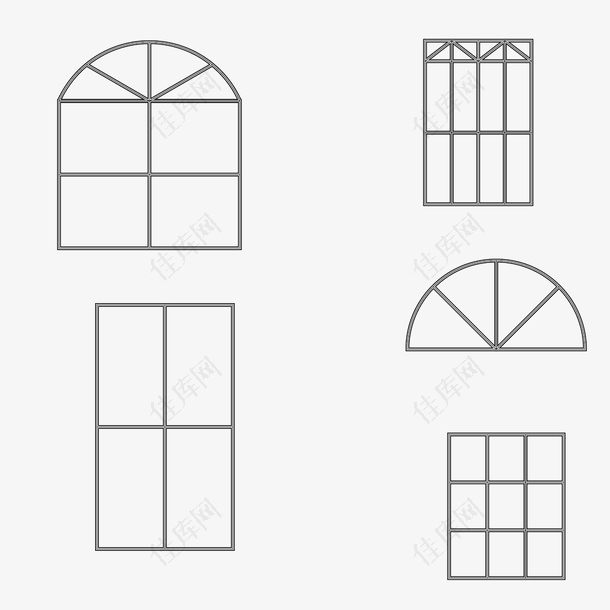 简易窗户边框素材