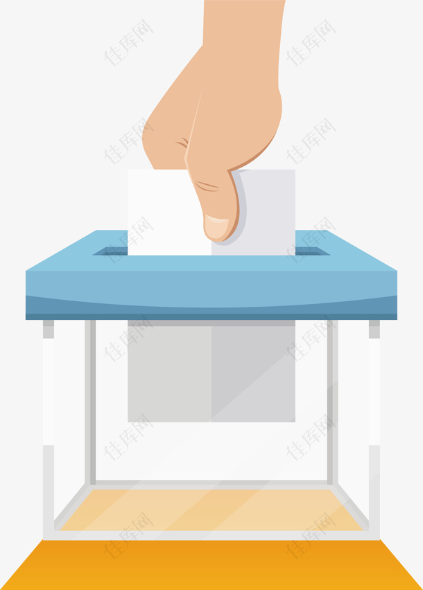透明的选举投票箱