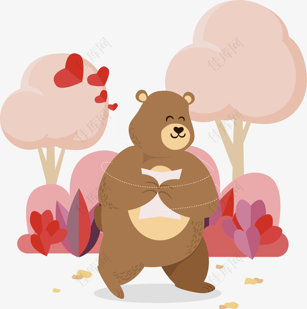 情人节送情书的大熊