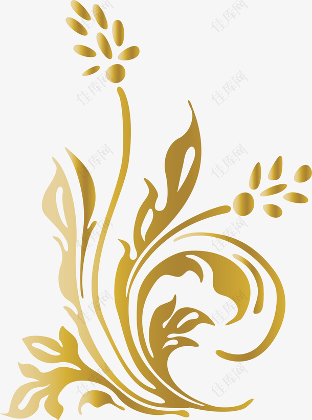 金色纸花