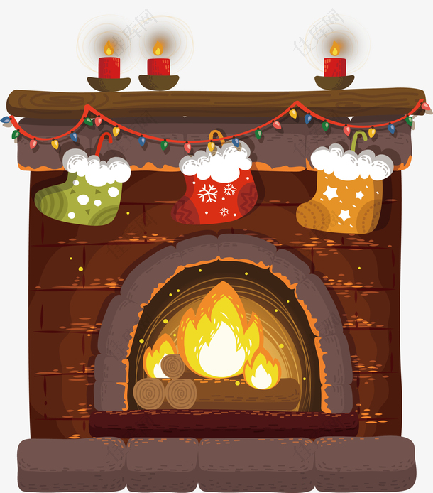 精美圣诞壁炉
