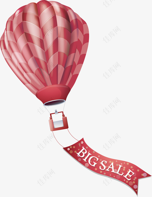 气球热气球bigsale彩带