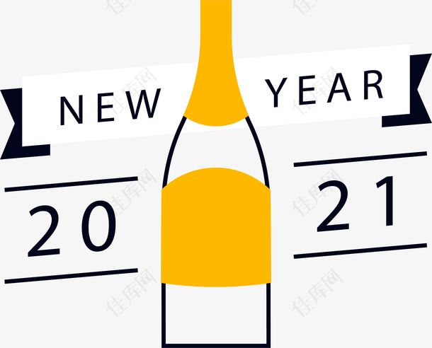 2021庆祝新年快乐字体
