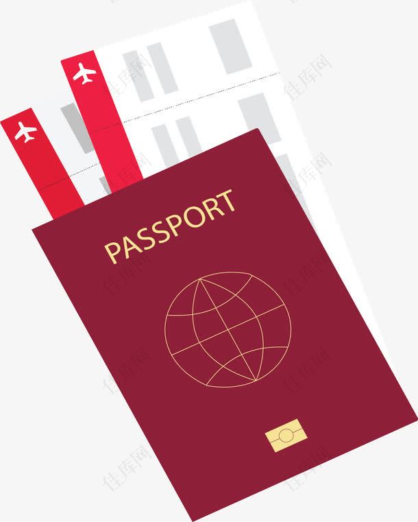 旅游出行护照机票