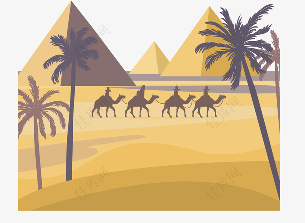 埃及旅游骆驼沙漠