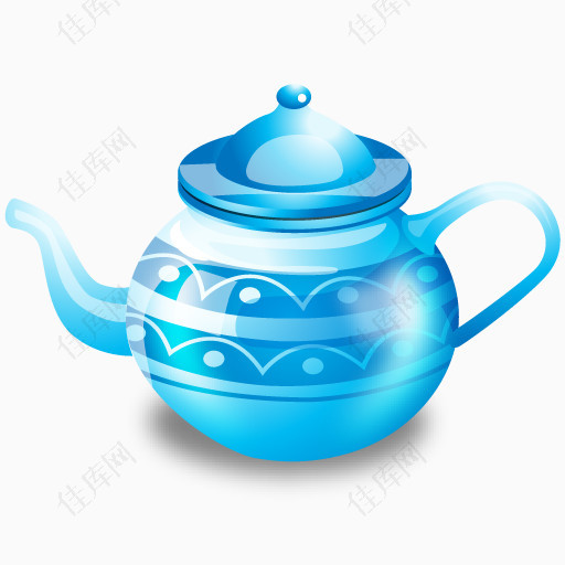 蓝色水壶