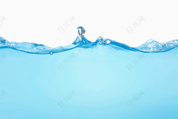 蓝色水面剖面图背景