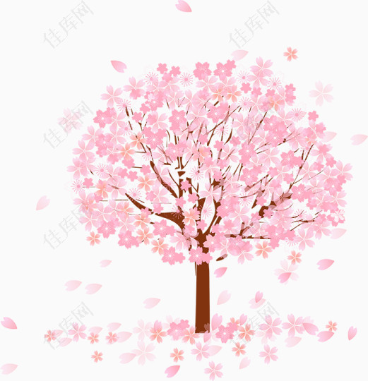 粉色树