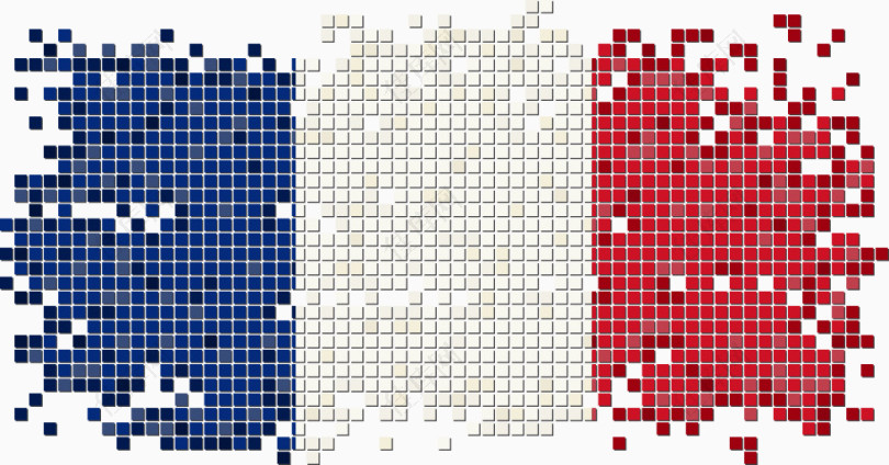 法国像素国旗