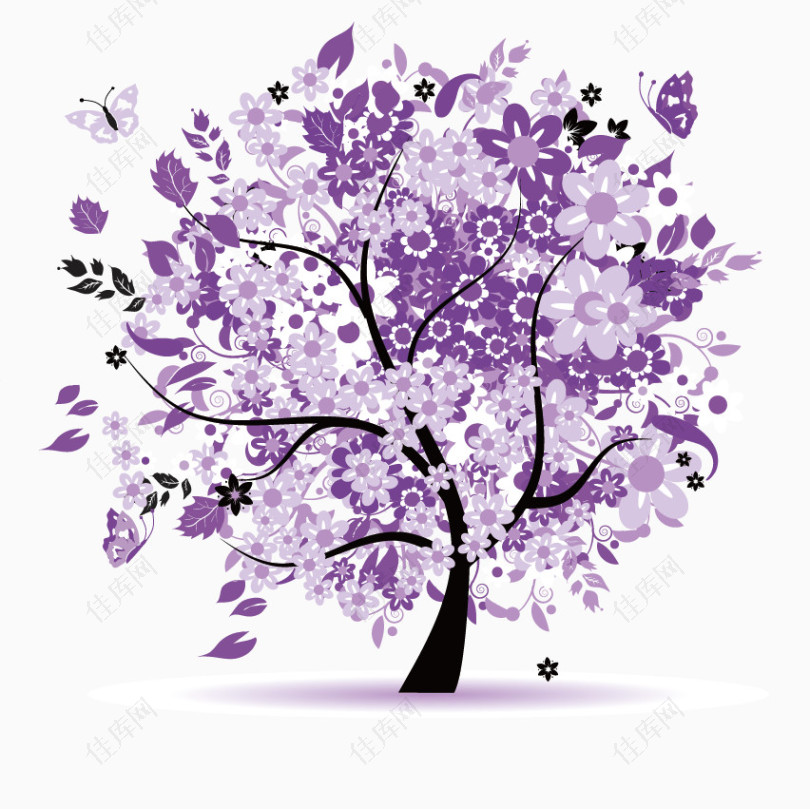 紫色生命树