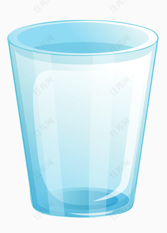 蓝色杯子