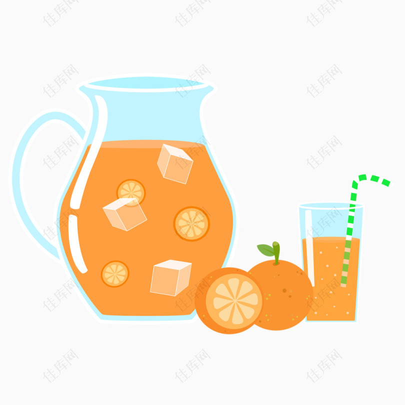 冰镇橙汁