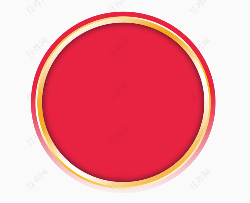 红色圆形框