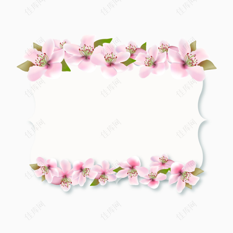 粉色花朵装饰