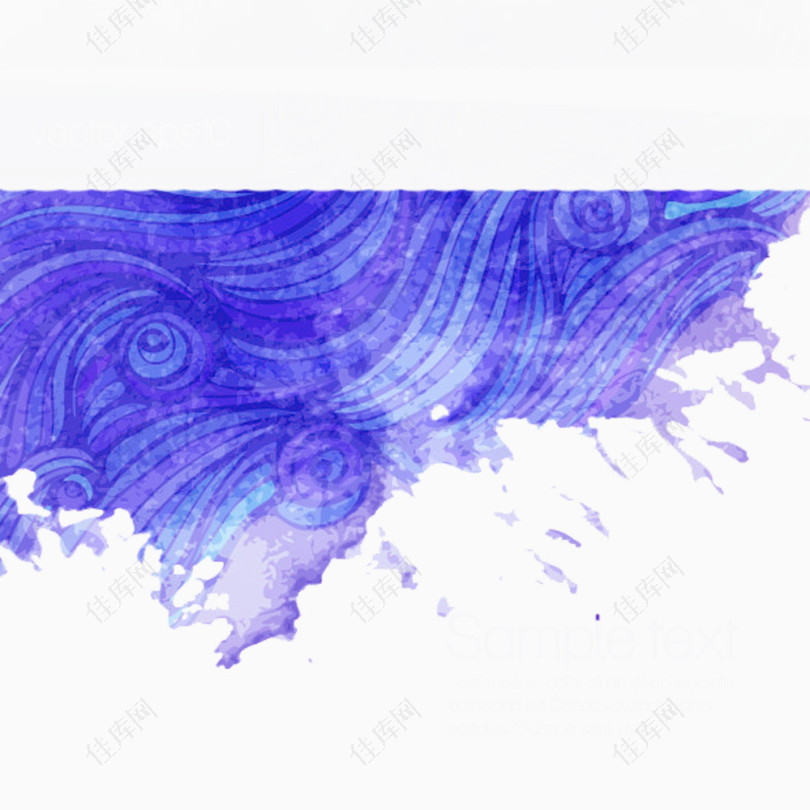 紫色海浪图片素材