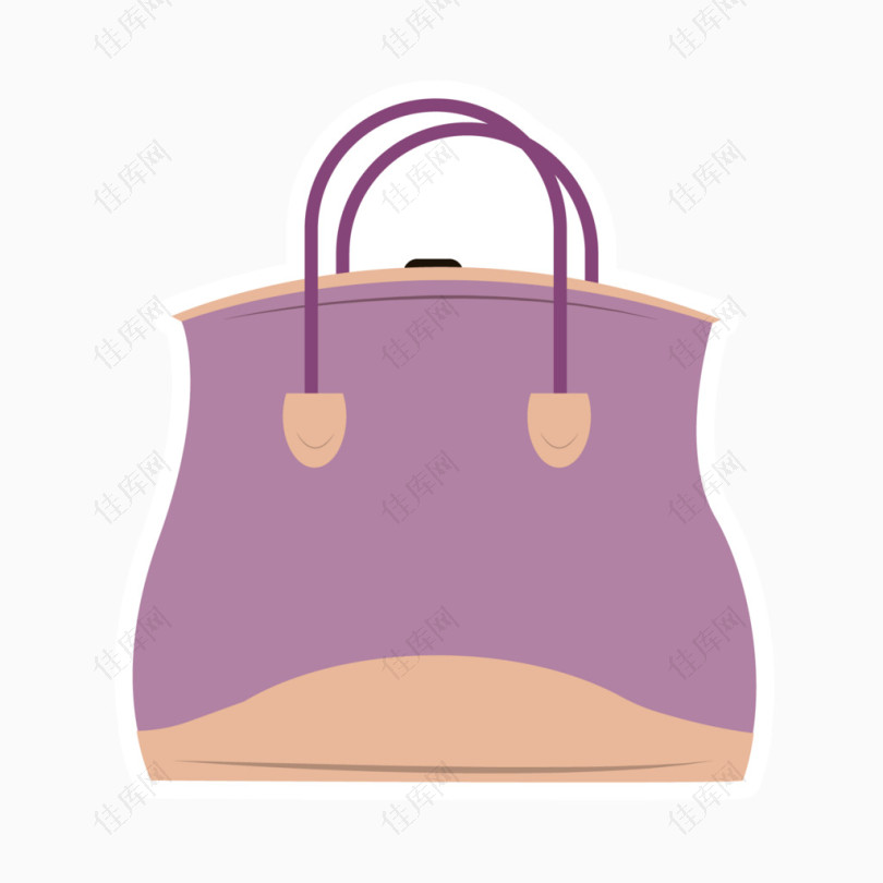 紫色女士手提包