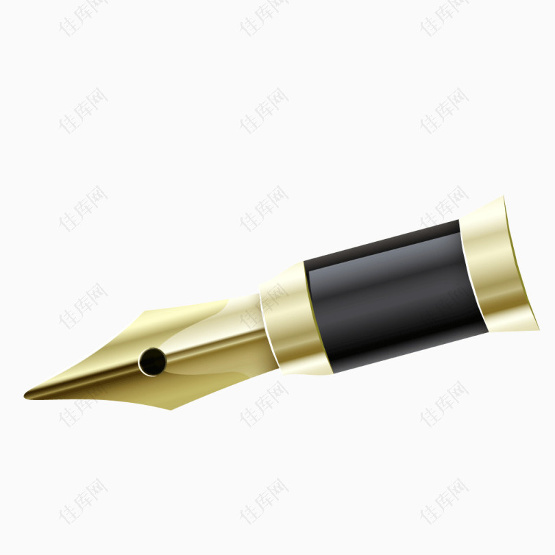 金色钢笔笔尖