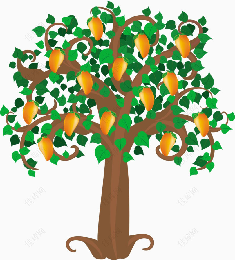 卡通芒果树