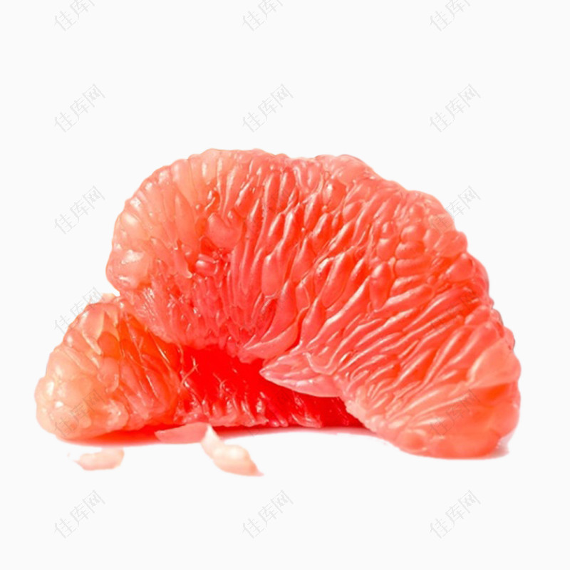 剥了壳的红心柚子肉
