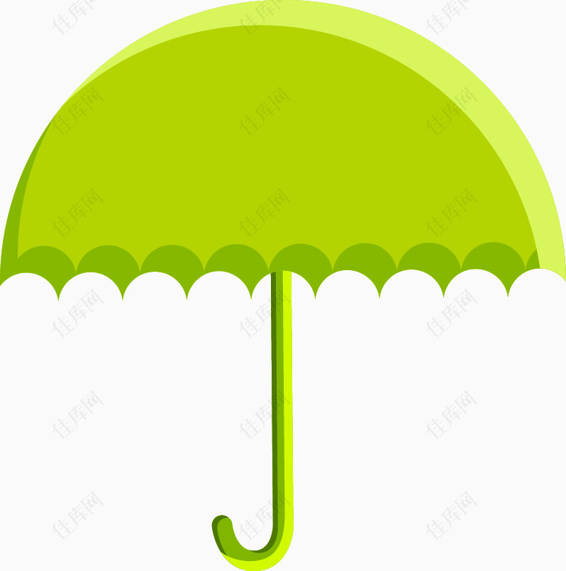 绿色环保雨伞