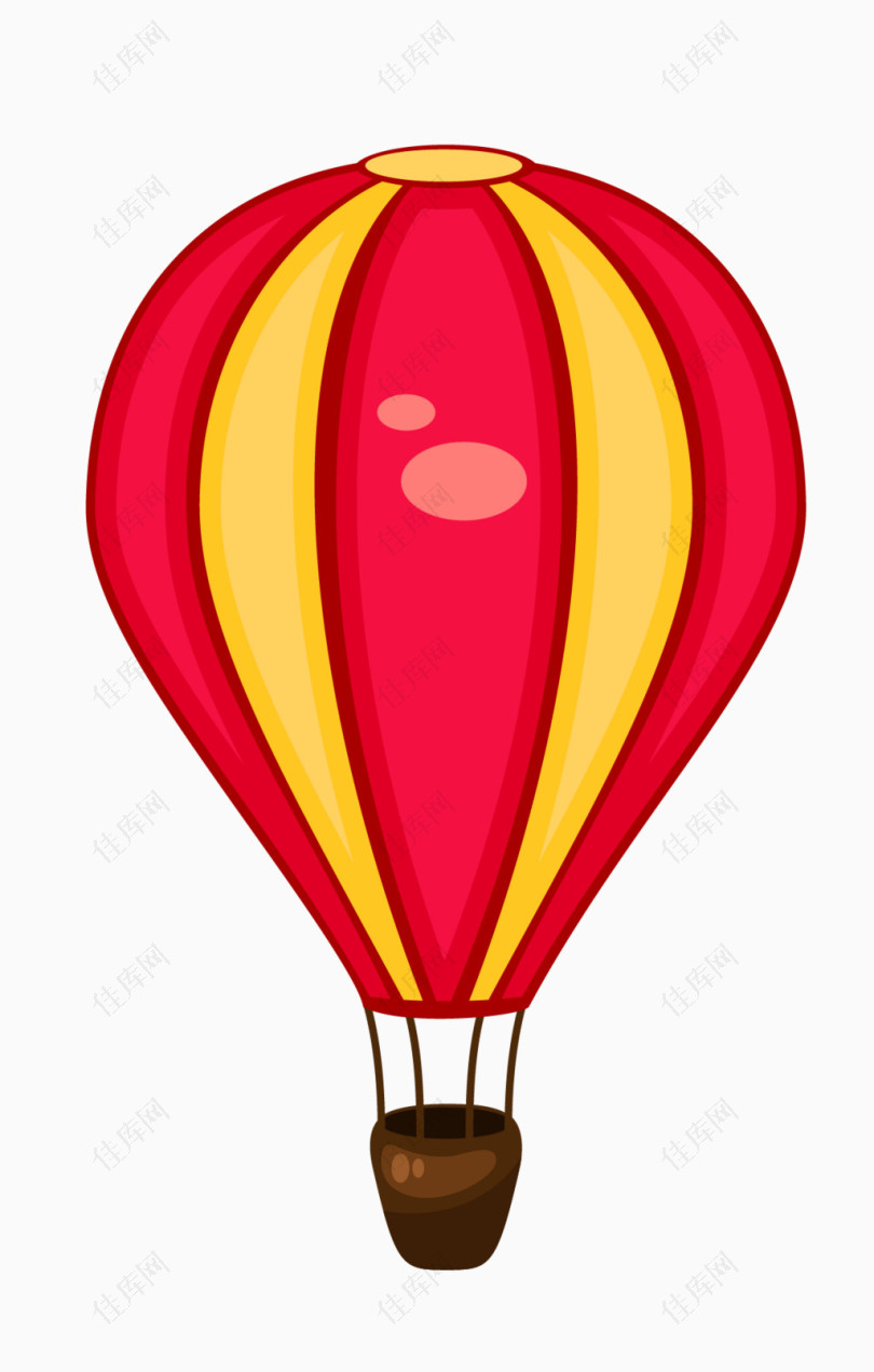 矢量卡通红色气球素材