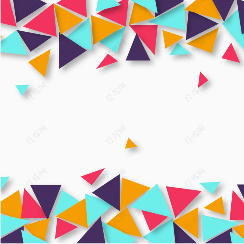 三角形碎片装饰