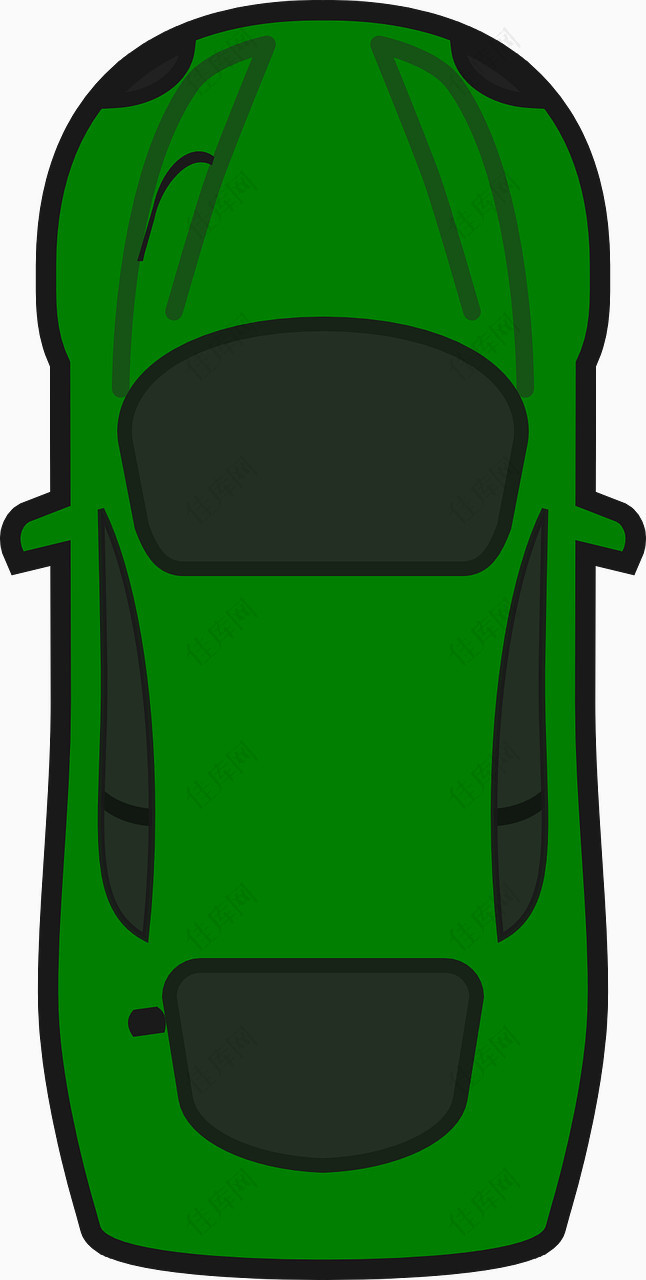 绿色的汽车
