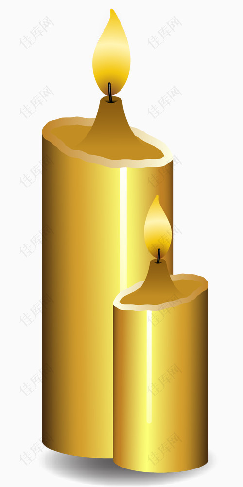 金色蜡烛