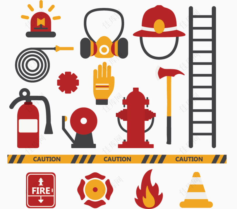 消防素材图标