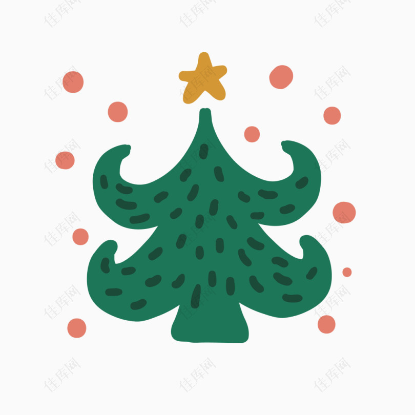 圣诞节装饰松树