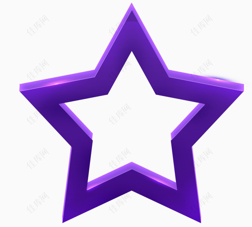 紫色星星