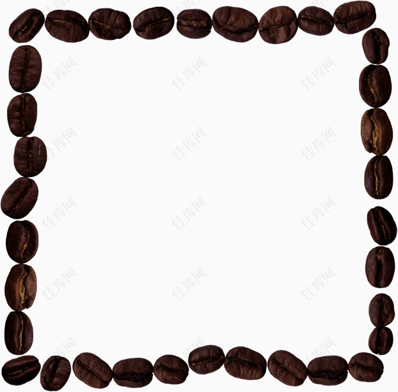 黑色矩形咖啡豆