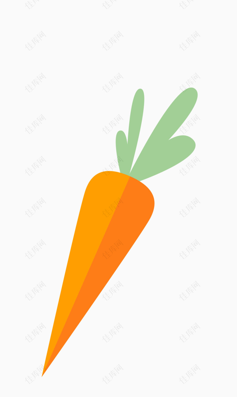 矢量红色蔬菜胡萝卜