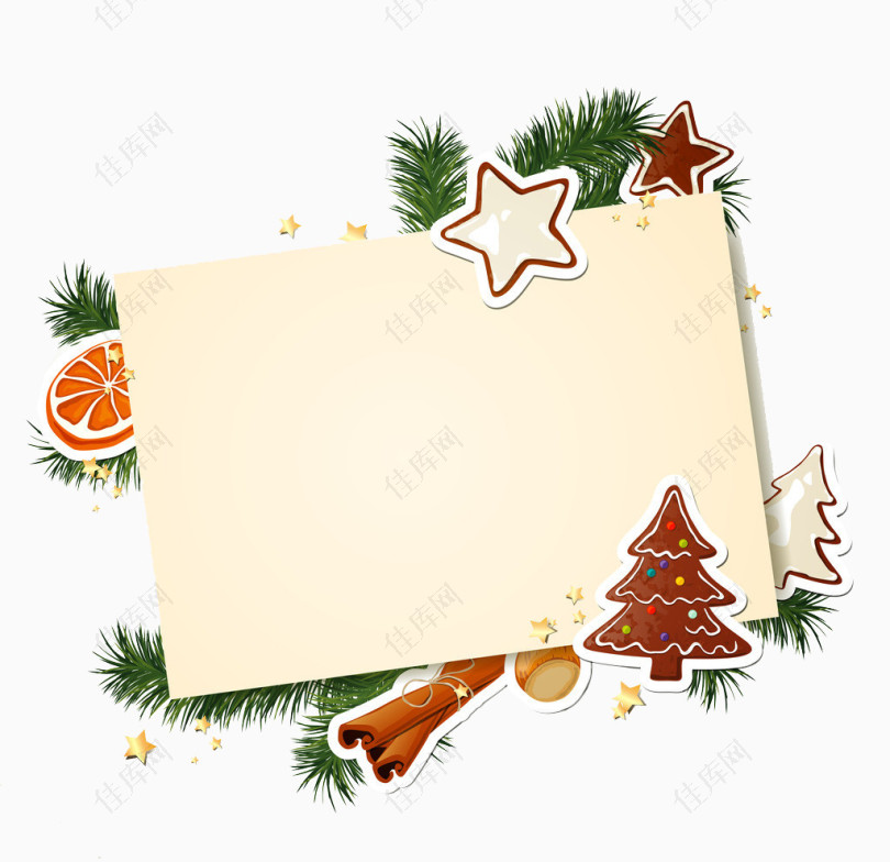 圣诞装饰卡片