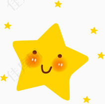 黄色可爱星星