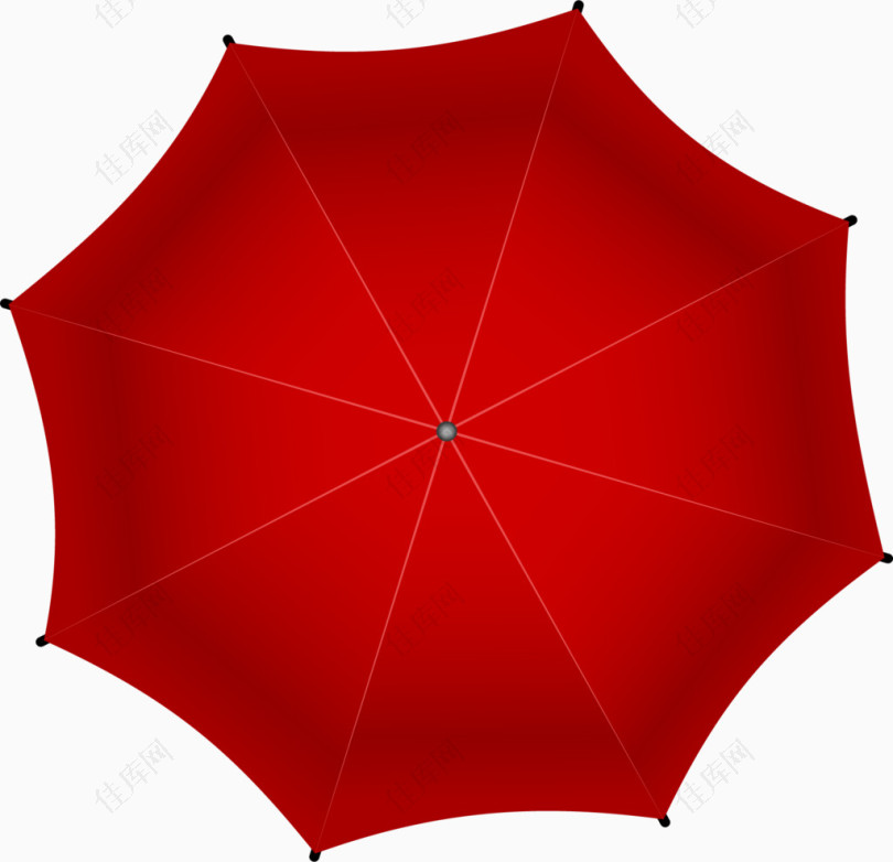 红色浪漫雨伞