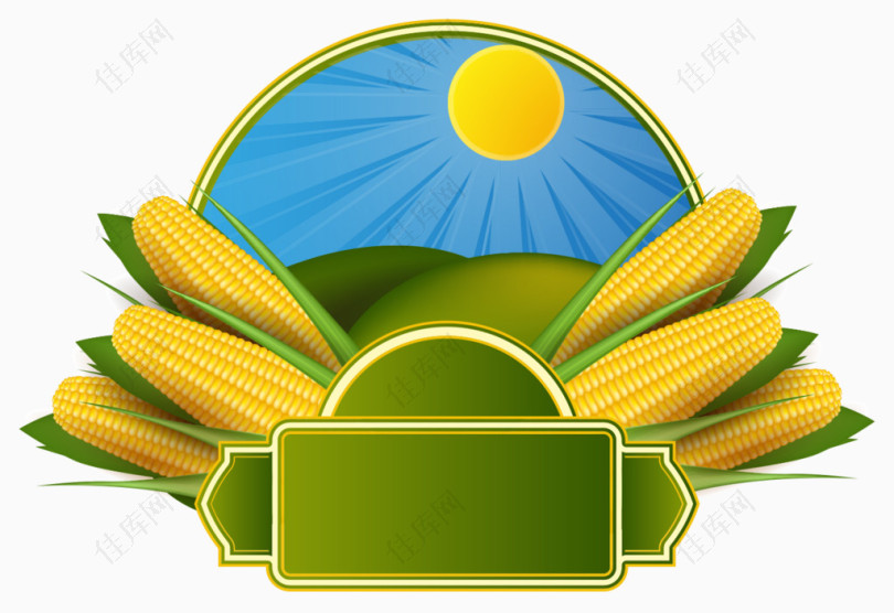 玉米农业矢量