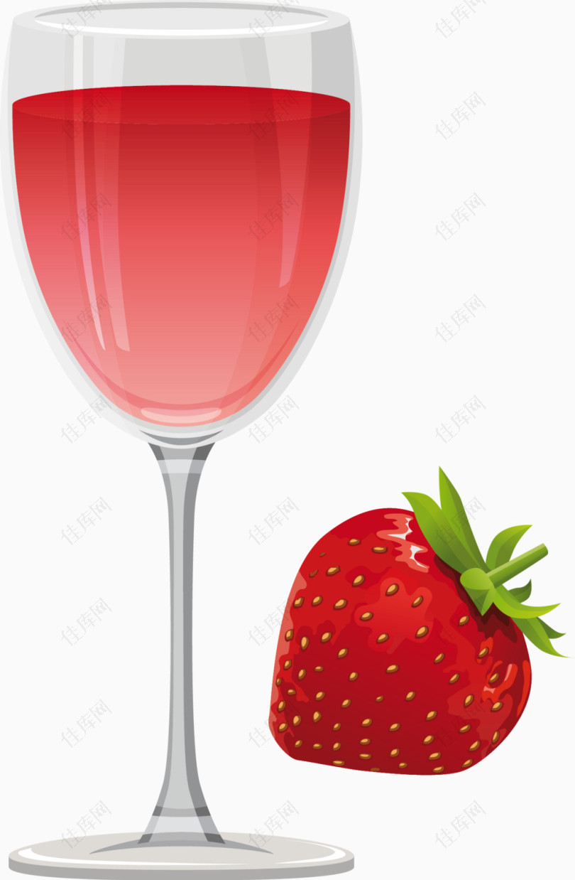 草莓冷饮