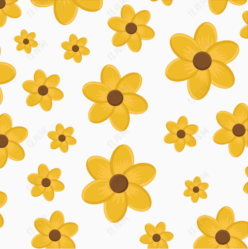 黄色花儿背景