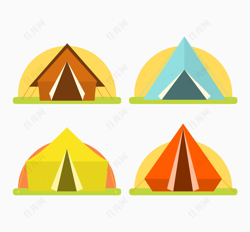 四款野营帐篷