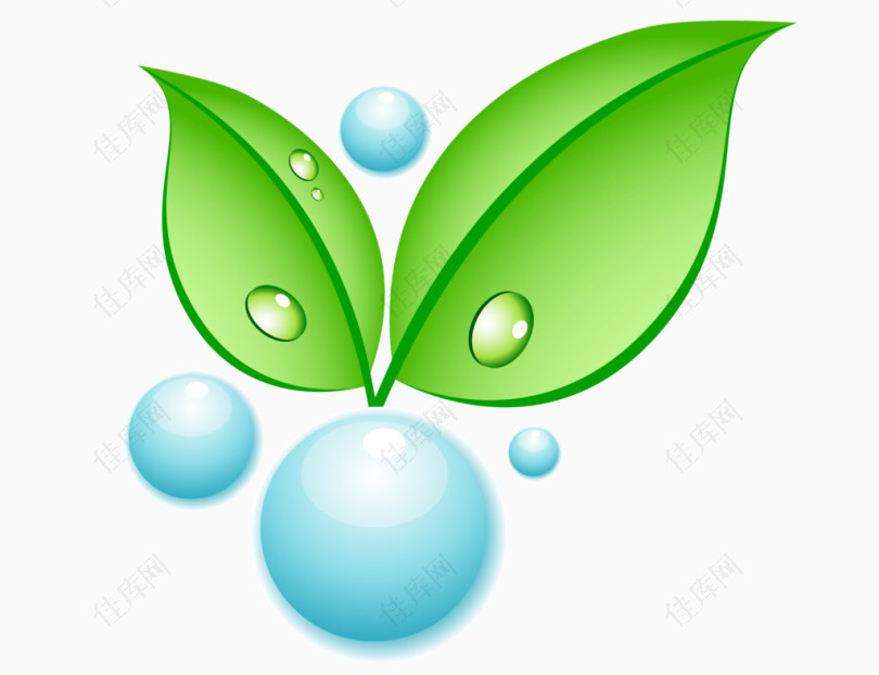 绿色环保健康元素