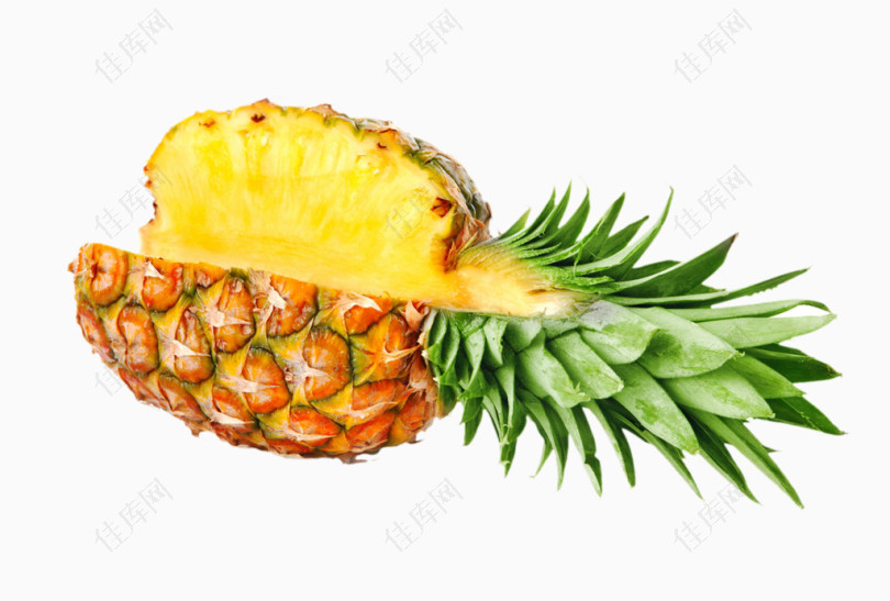 切开的菠萝热带水果
