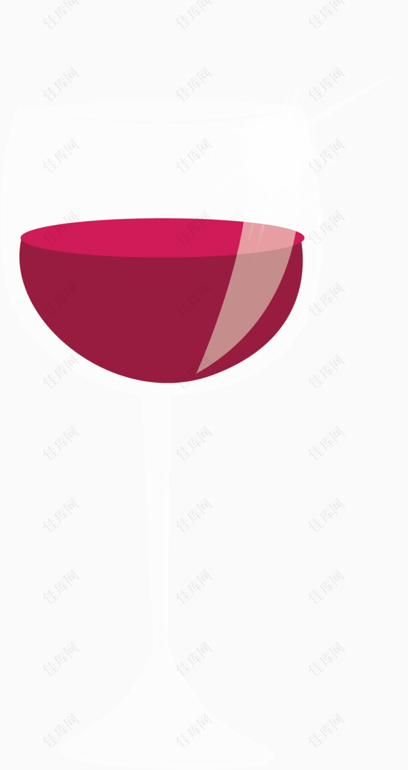 红酒杯矢量图
