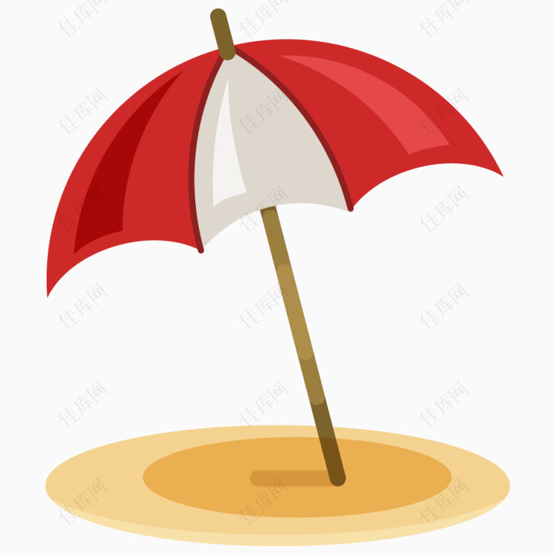 卡通手绘遮阳伞