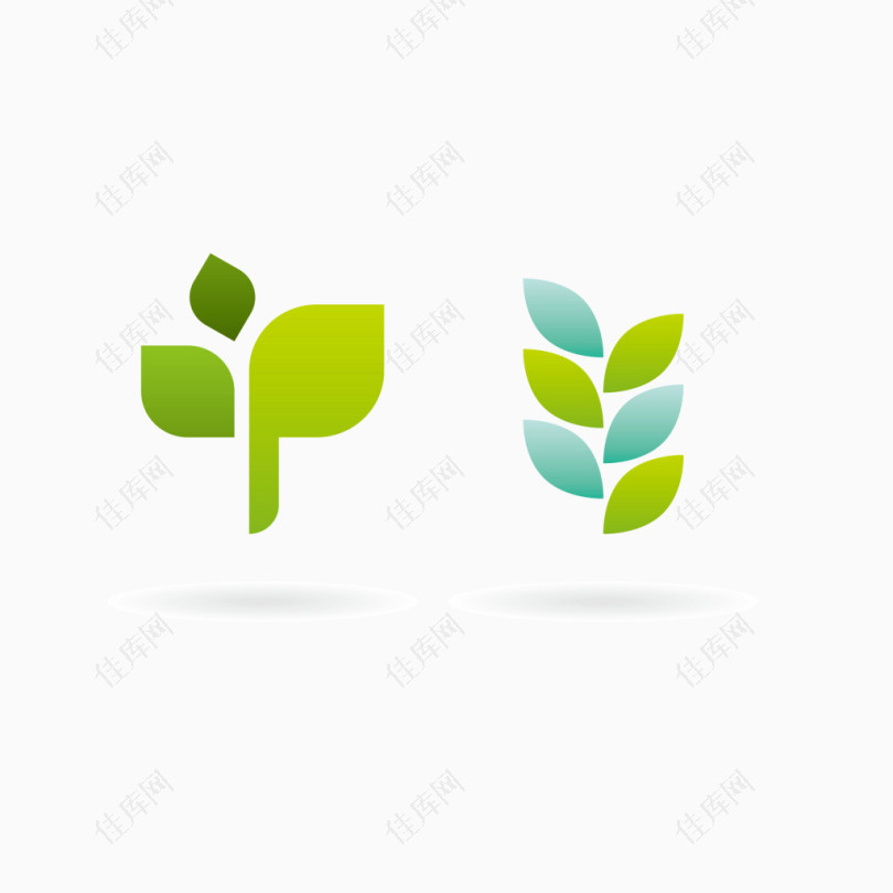 环保树叶logo