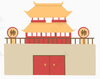 古代中国风城楼