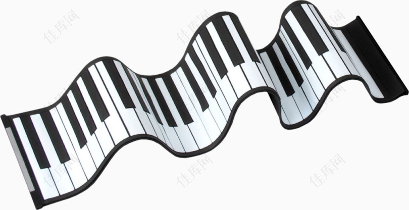 黑白漂亮钢琴键
